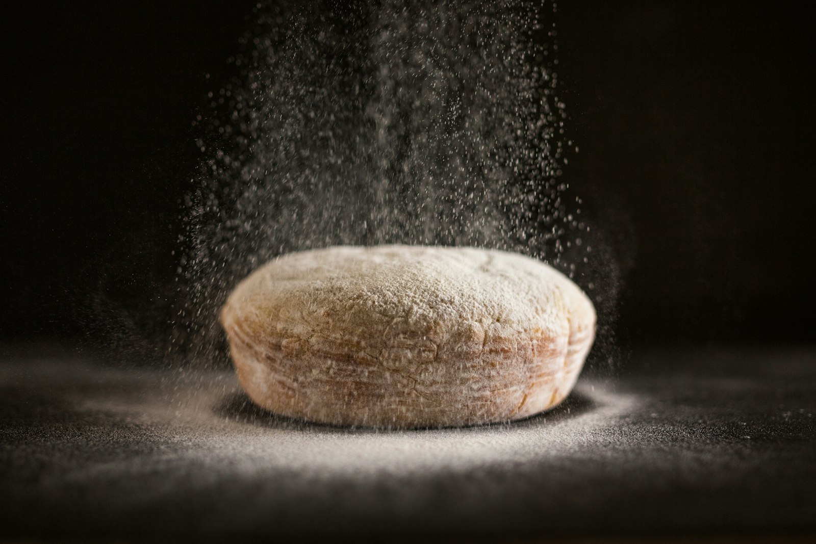 Freshly baked bread in a bakery